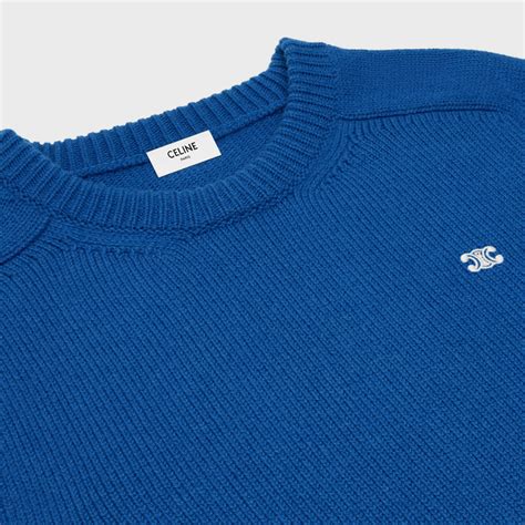 celine crew neck sweater|triomphe crew neck sweater in wool and cashmere.